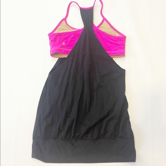 Lululemon No Limits black and pink top size 8 - Picture 5 of 5